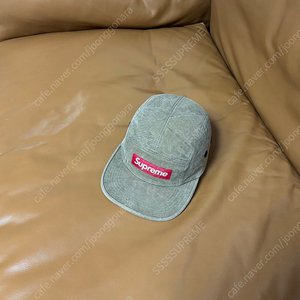 Supreme 슈프림 캠프캡 모자 (Stone Washed Olive)