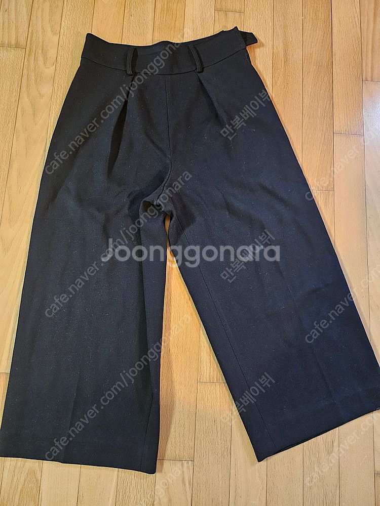 보웬 검정와이드슬랙스 라지--0