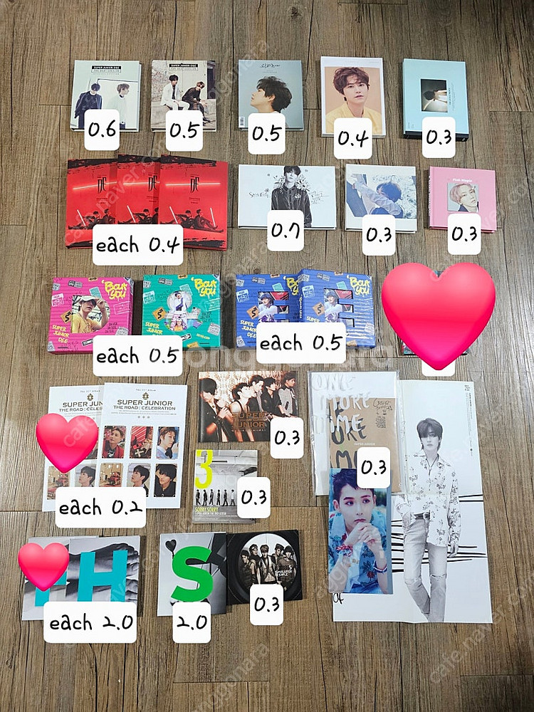 슈퍼주니어 앨범 굿즈 포카 양도 판매합니다--0