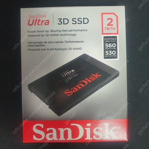 [미개봉 새제품 택배비 포함] 샌디스크 SSD Sandisk Ultra 3D 2.5" (2TB)