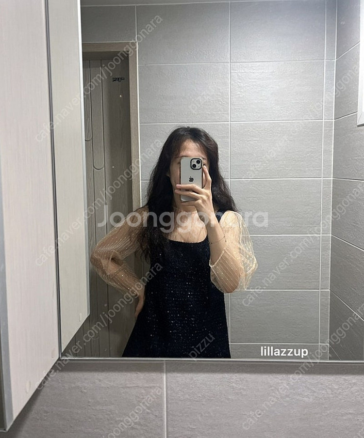 오버듀플레어 스팽글 블라우스 원피스 세트--4