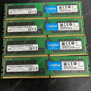 Crucial DDR4 RDIMM 32GB PC4-3200 총 4개