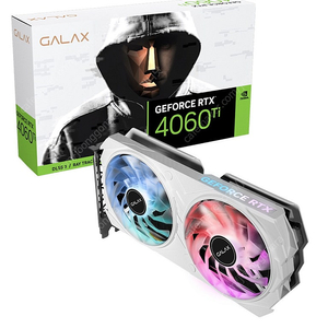 갤럭시 GALAX 지포스 RTX 4060 Ti EX WHITE OC D6 8GB