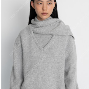 LE17SEPTEMBRE 알파카 블렌드 세라 머플러 목도리 ALPACA BLEND SERA MUFFLER [GRAY]