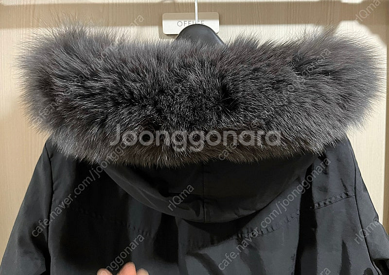 SJSJ 퍼후드 구스다운 점퍼 패딩 블랙 82 (한섬 ...--6