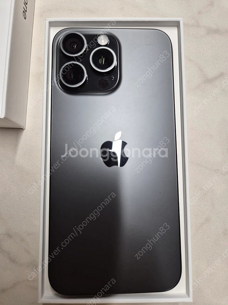 자급제 아이폰15프로맥스 512 블랙티타늄+애플케어플러스--0