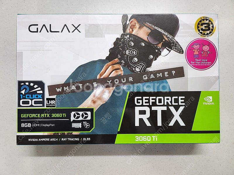 갤럭시 3060TI LHR 풀박스(AS 25년 6월까지...--0