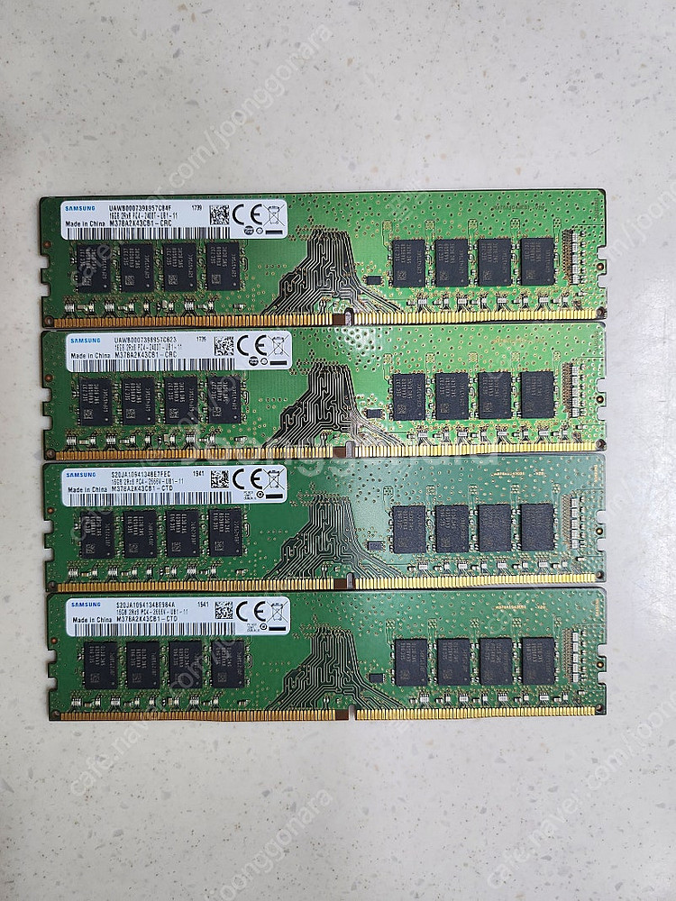 삼성전자 DDR4-2400 16GB 4개 판매합니다--0