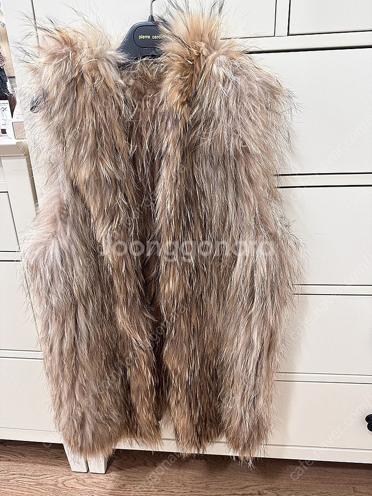 통 폭스퍼 후드조끼 +가죽폭스 퍼 일괄--2