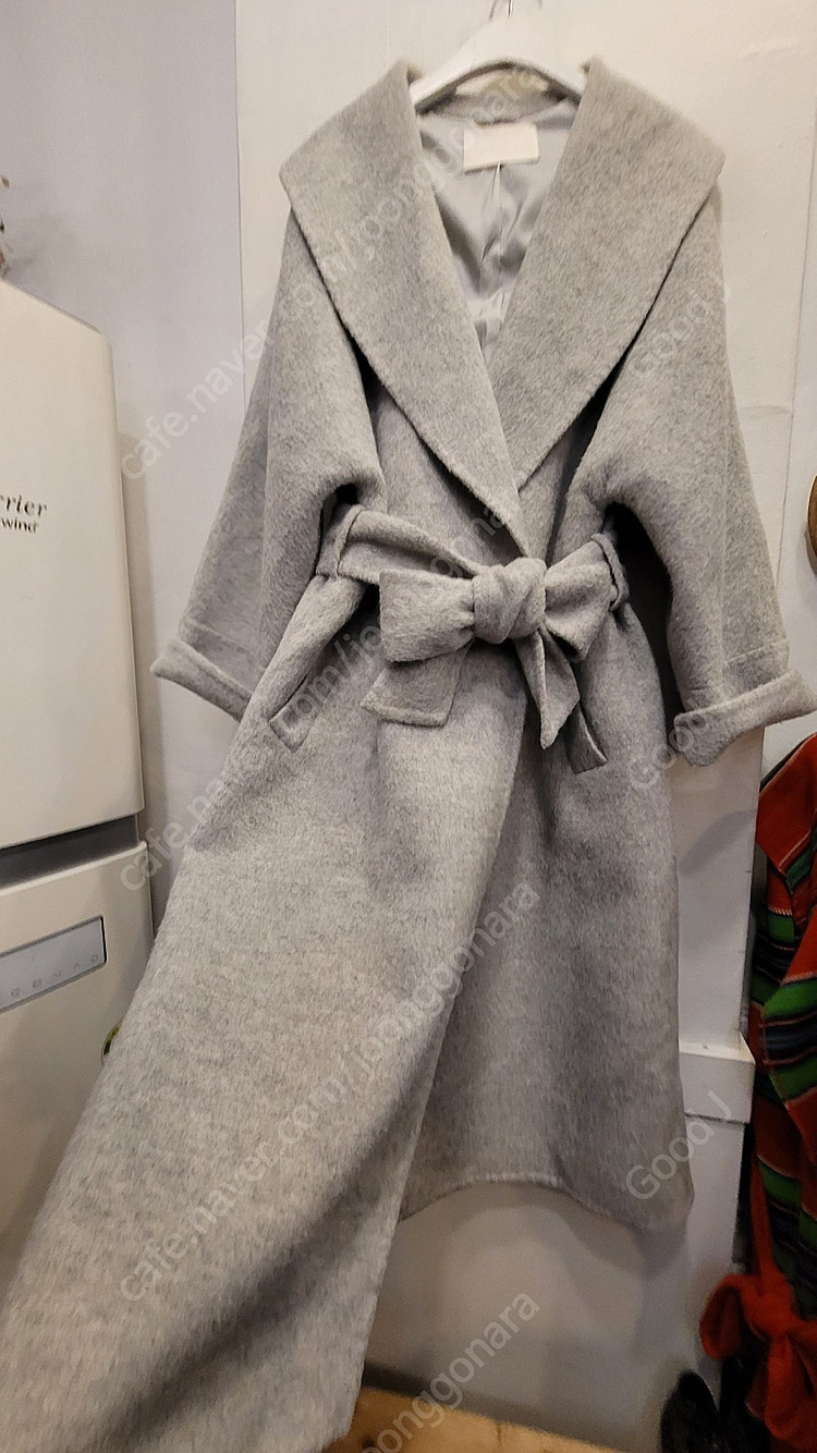 art is over 알파카 울 핸드메이드 롱코트--2