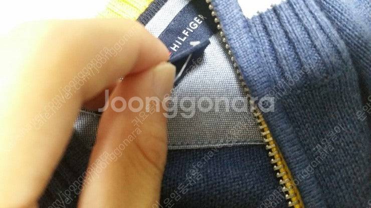타미힐피거 반집업 블루 빅 로고95~100 사이즈 10...--3