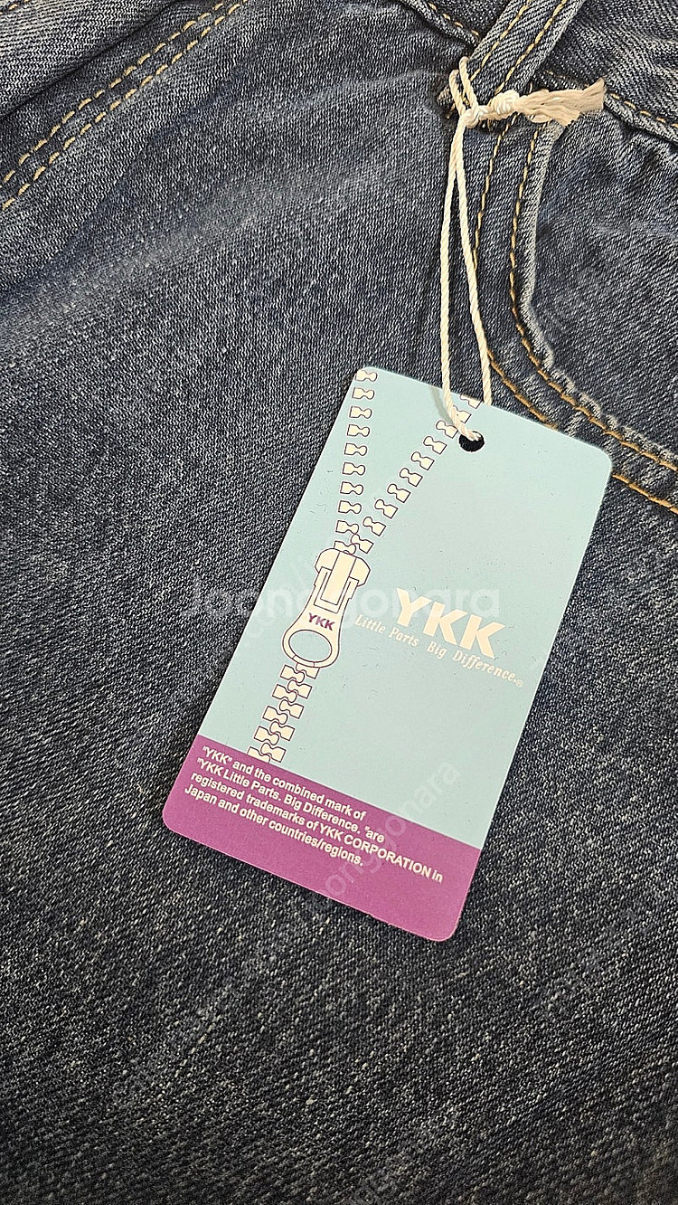 키작녀 기모 와이드 데님 청바지XL--3