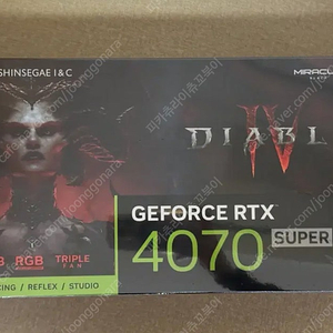 이엠텍 RTX 4070 SUPER 디아블로4 에디션 미개봉