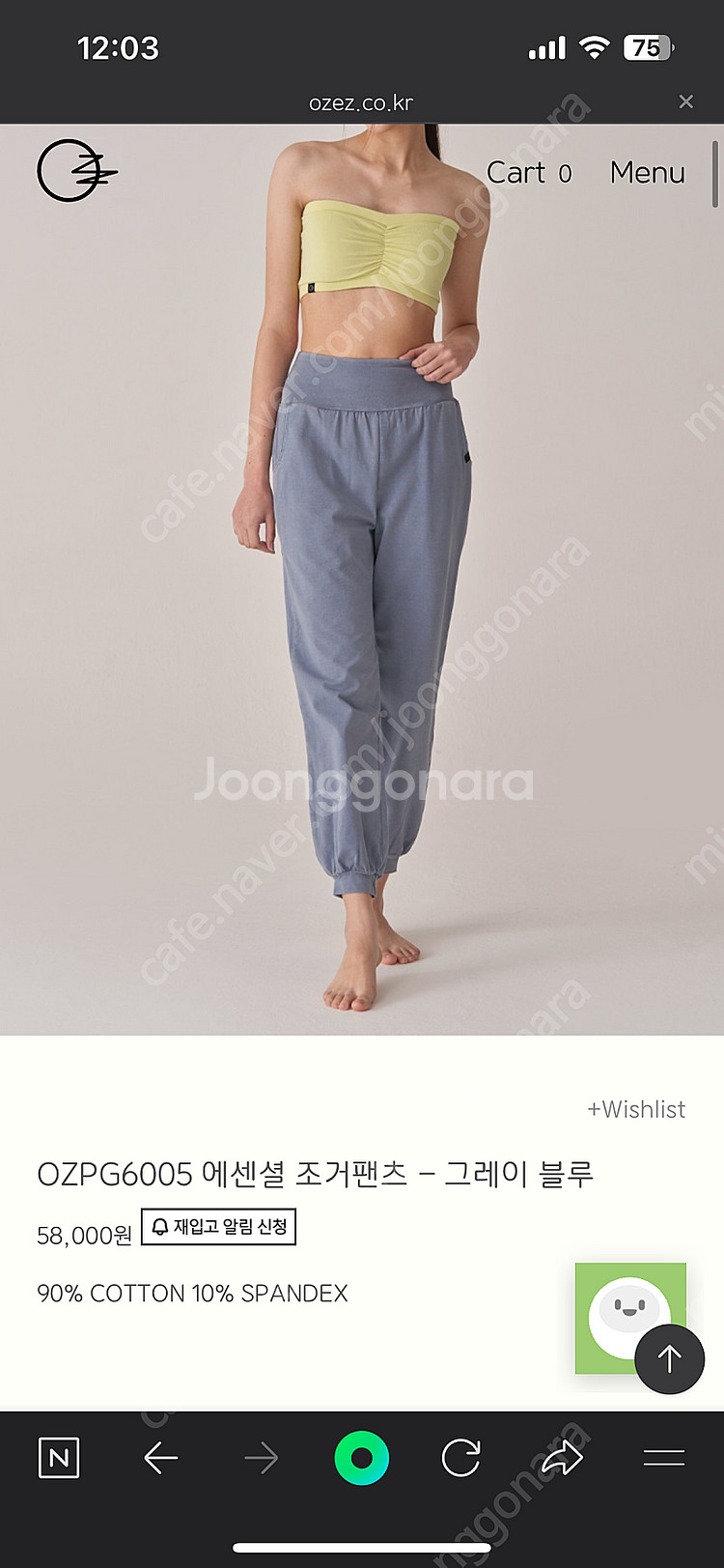 부디무드라 오즈이즈 요가옷 정리--6