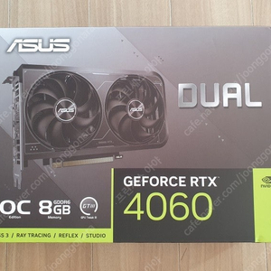 ASUS DUAL 지포스 RTX 4060 V2 O8G OC D6 8GB 대원씨티에스 미개봉