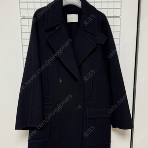 더라이 더블 하프 코크 Double Breasted Half Coat(Navy)