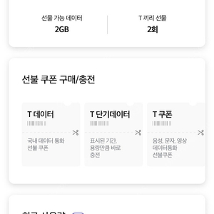 skt 데이터 2기가 팝니다