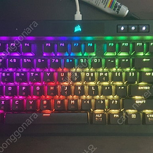 커세어 K70 RGB TKL 챔피언 저소음 적축 키보드