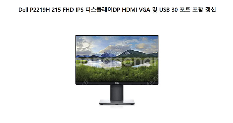 DELL 델 피벗 22인치 S급 P2219H FHD I...--1