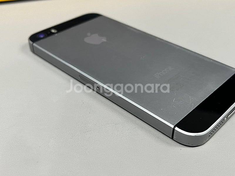 아이폰5S 16기가 스페이스그레이 외관 미파손 단말기 ...--5