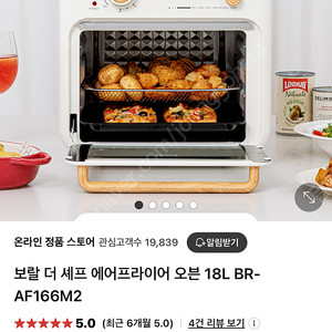 보랄 에어프라이어 BR-AF166M2