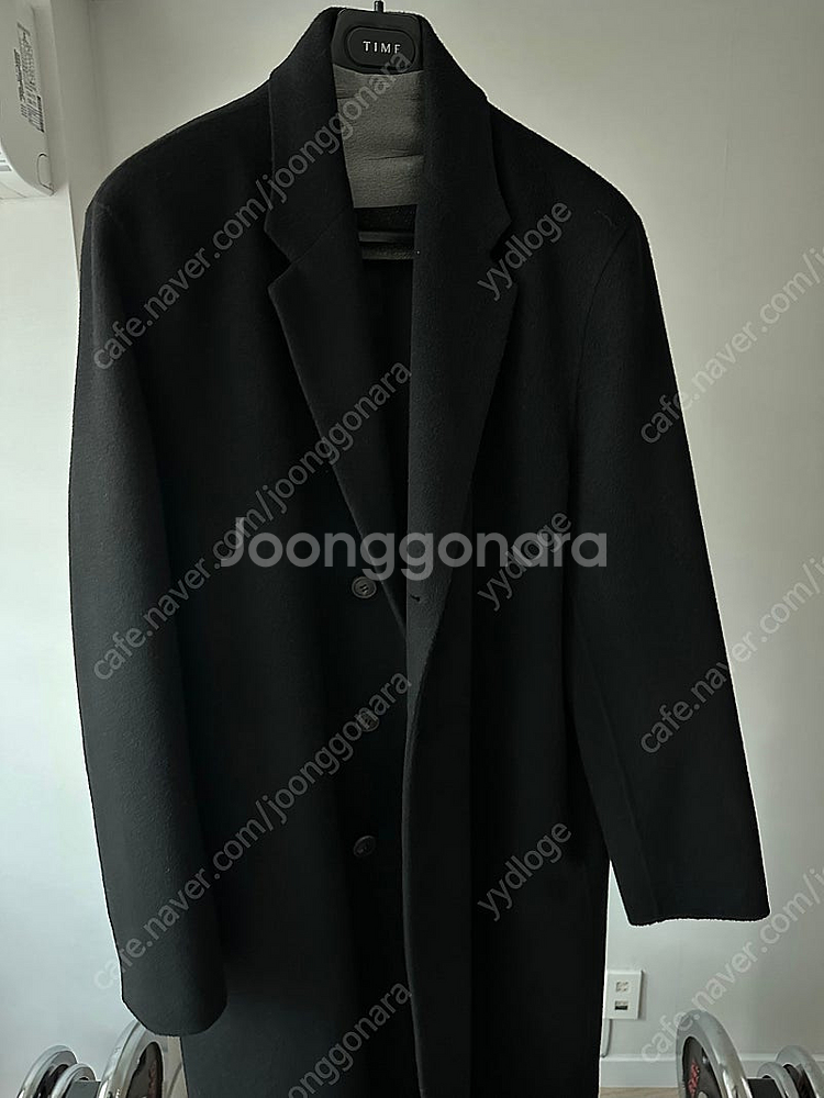 타임옴므 22fw 메인 싱글코트 블랙 105--0