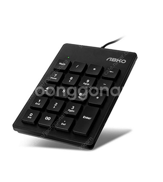 앱코 멤브레인 유선 키패드 숫자패드 넘버패드 넘패드, ...--0