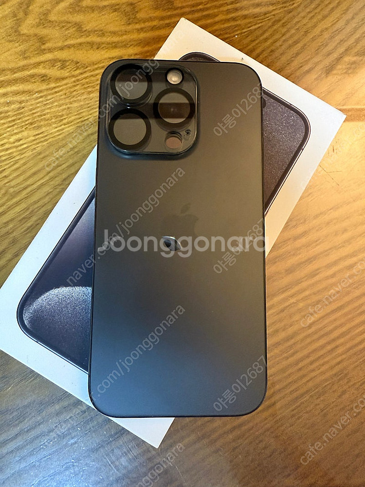 아이폰15프로 블랙 자급제 128GB 애플케어+--3