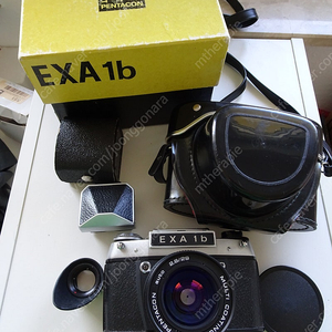 M42 Exa 1b+ 웨이스트레벨 파인더, 프리즘 파인더, 보케렌즈 (Meyer Optik Orestor) Pentacon 135mm f2,8