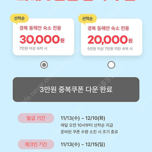 경북동해 3만원할인