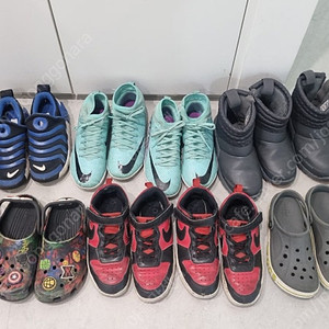 남아 아들 쌍둥이 200~215 나이키운동화, 크록스, 부츠 등 신발 모음입니다^^