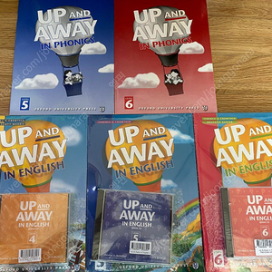 Oxford up and away in english 4,5,6 (SB+WB+CD) + 파닉스 5,6 새상품