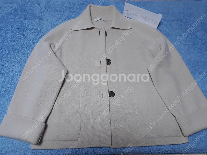 더캐시미어 캐시미어 블렌드 니트 자켓85--0