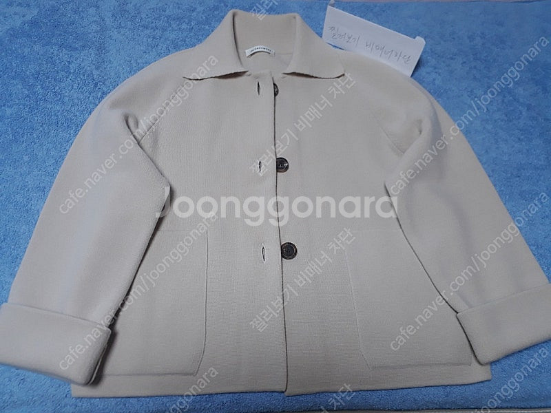 더캐시미어 캐시미어 블렌드 니트 자켓85--2