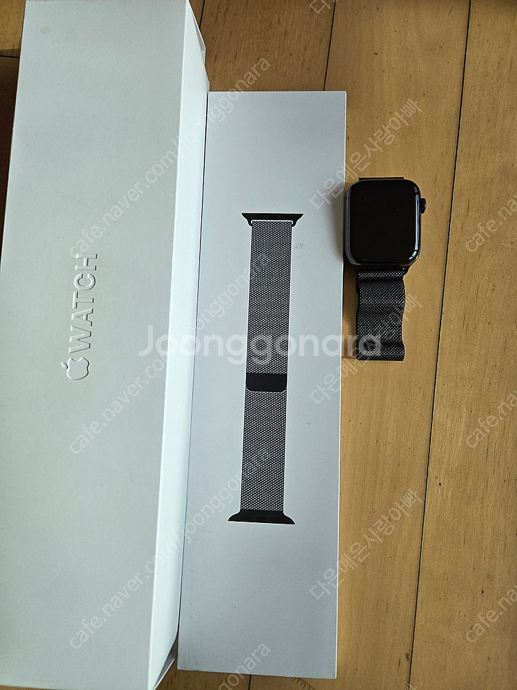 애플워치5 44mm 스틸 밀레니즈루프--0