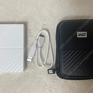 (네이버페이 안전거래등록) WD 휴대용 외장하드 MYPASSPORT / 2TB / 화이트 / 택배비포함 : 55,000원