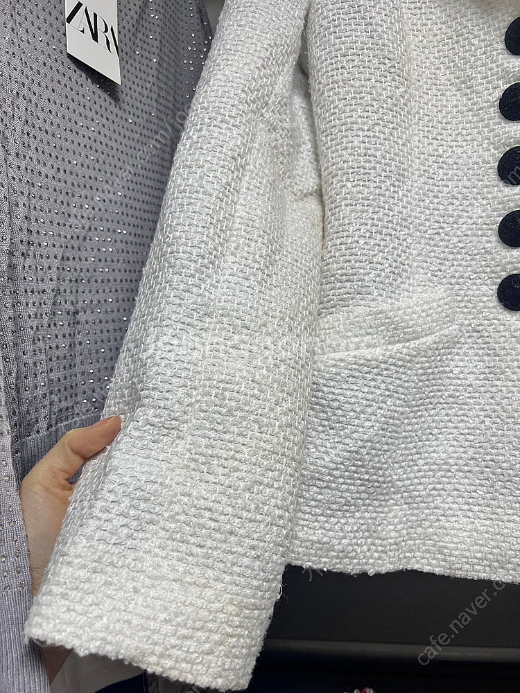 마담드쟌느 디올비슷한 트위드 자켓--9