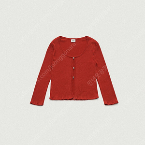 더바넷 Red B Hook-Closure Knit Cardigan 새상품