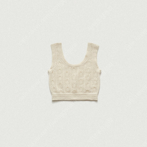 더바넷 Ivory Coverts Knit Sleeveless 새상품