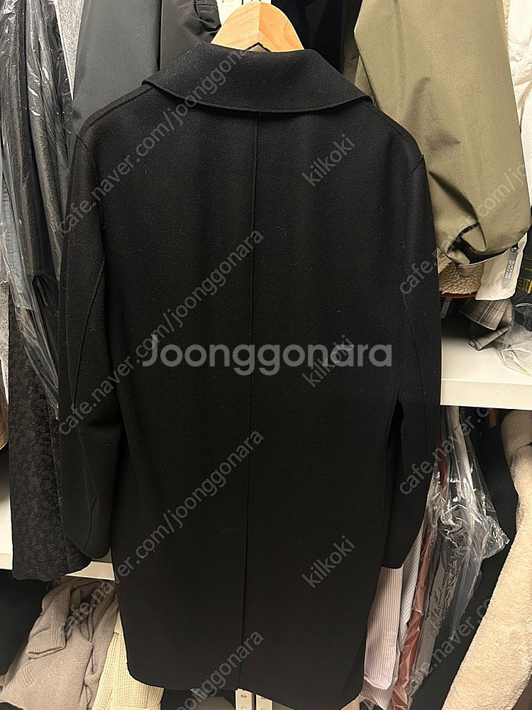띠어리 롭슨 남성 블랙 코트--1