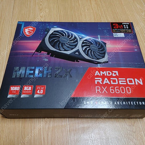 MSI RADEON RX6600 8G MECH 2x 그래픽카드 풀박스