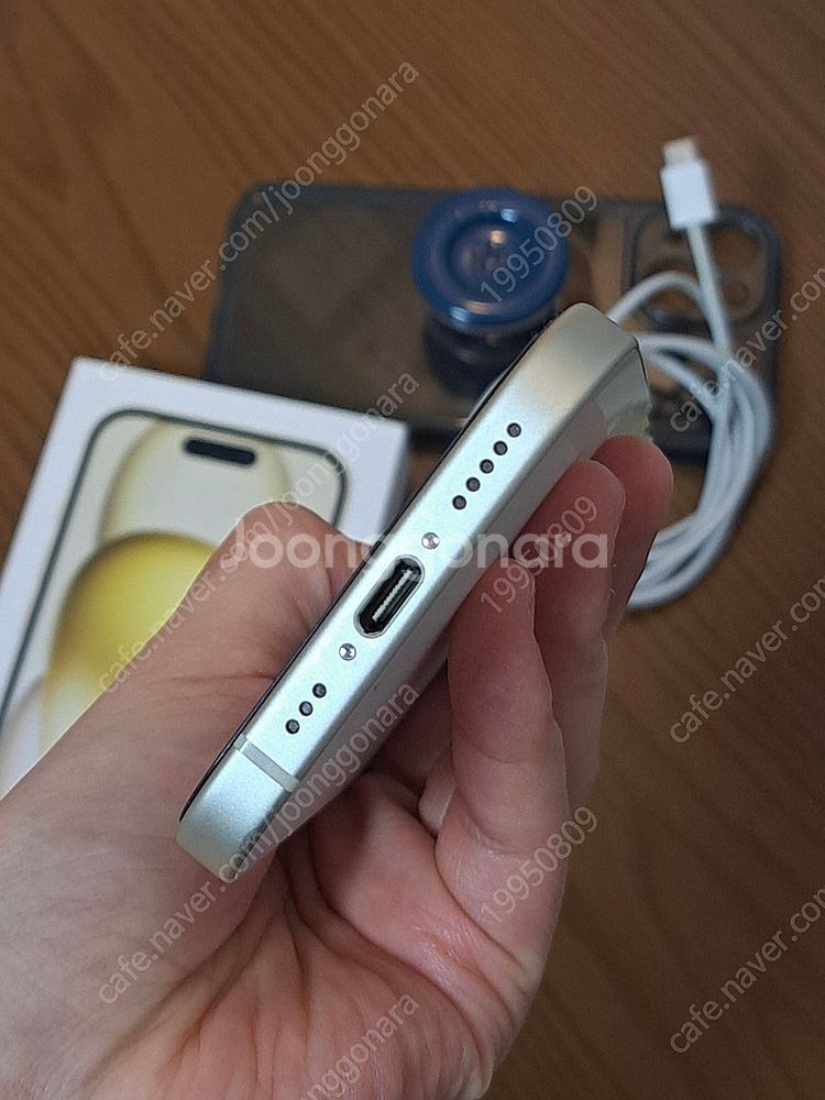 아이폰 15 옐로우 (256GB/ 배터리 91%/애플케...--7