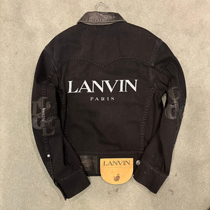 랑방(Lanvin) x 갤러리 디파트먼트 레더 카라 데님 자켓