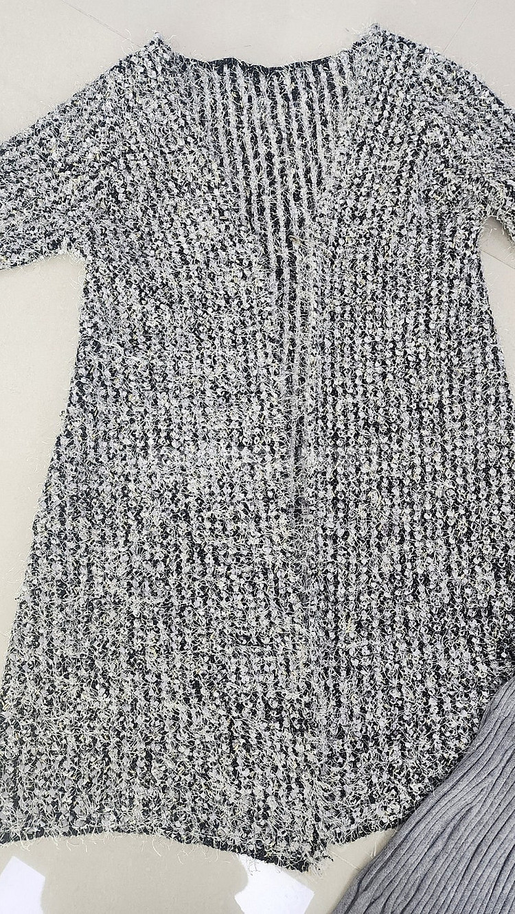 여성니트스커트프리사이즈 1회입은거/가디건.--2