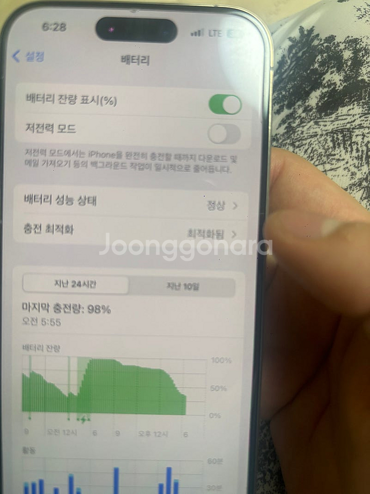 아이폰 15 프로 화이트 256기가--5