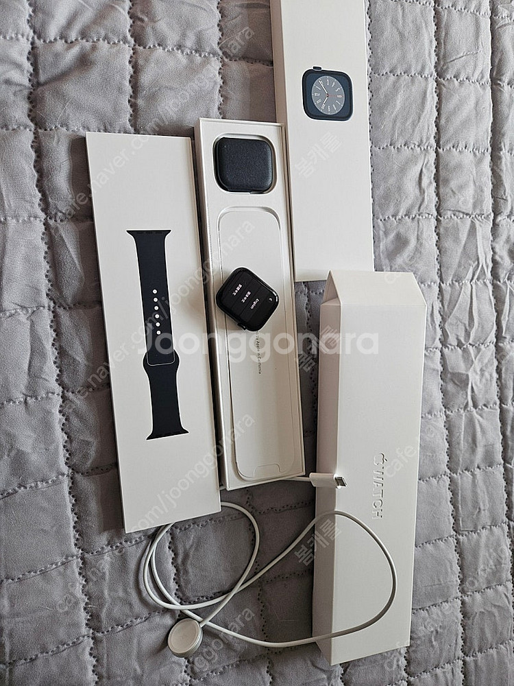 애플워치8 45mm gps 알루미늄 미드나이트 판매합니...--1