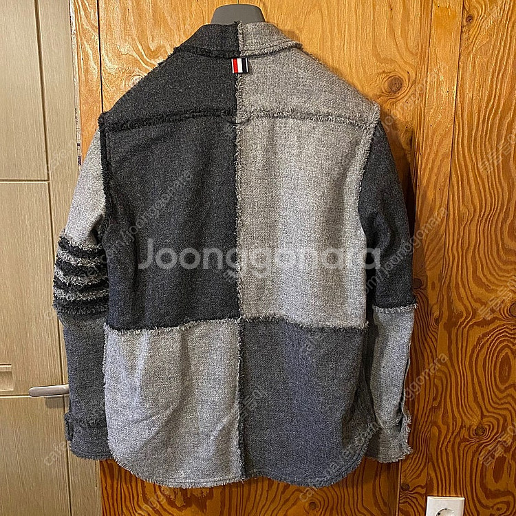 톰브라운 21Fw 쿼터 셰틀랜드 바프레이 오버 셔츠 자...--7