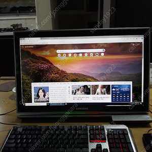 23인치 일체형 pc i5 + 16기가 램 + ssd + tv