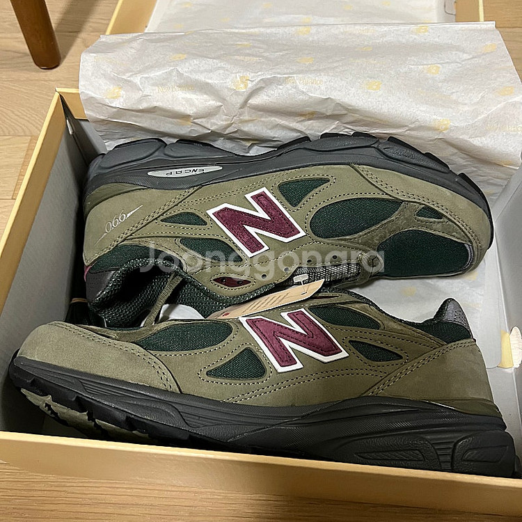 뉴발란스 990v3 그린퍼플 280 새제품--2