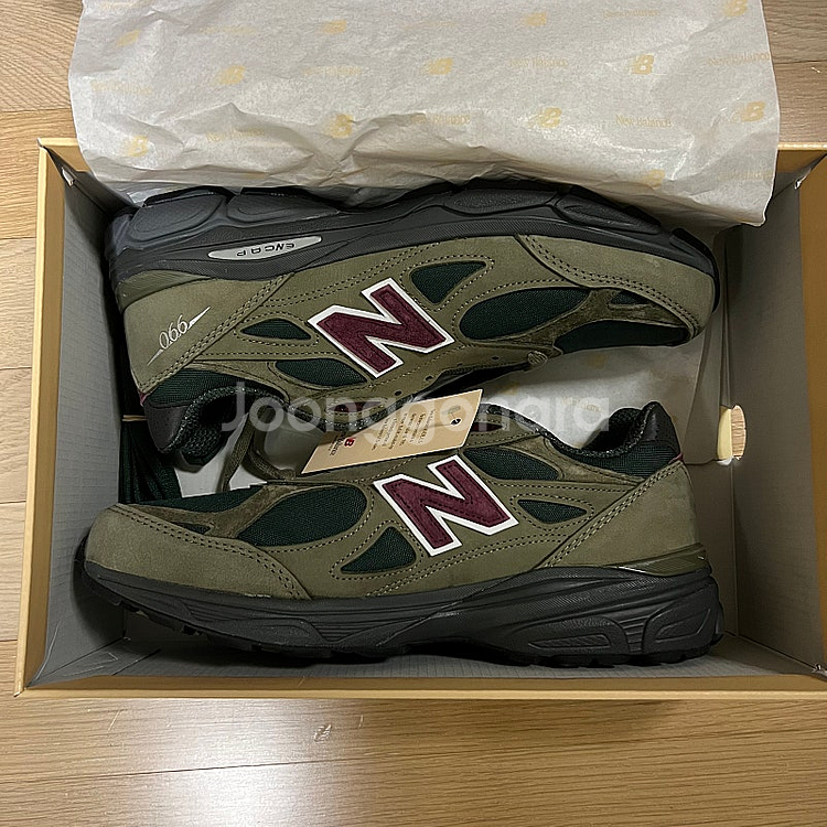 뉴발란스 990v3 그린퍼플 280 새제품--0